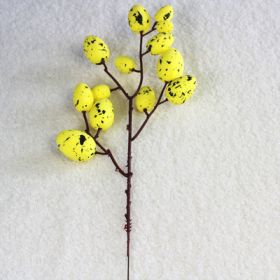 Foam Simulation Fruit Branch Fake Flower Ornaments Living Room Decoration (Option: Yellow without leaves)